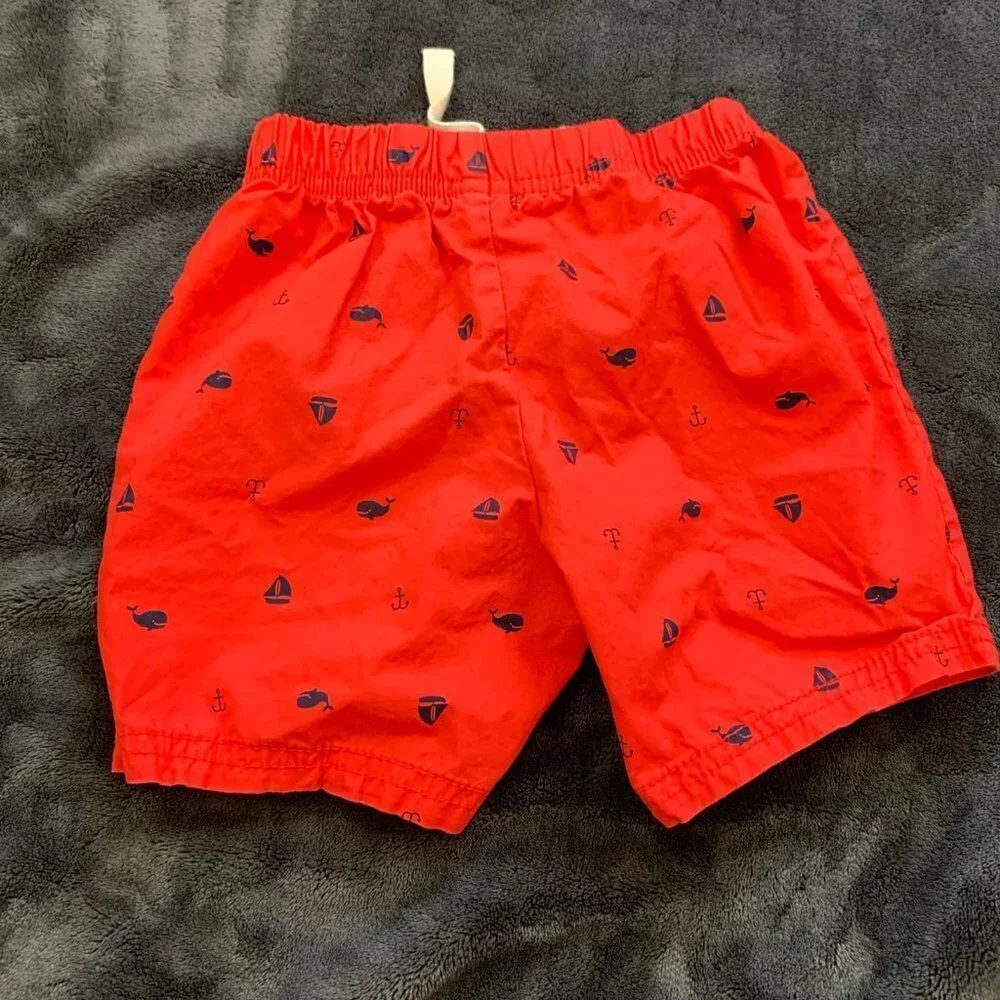 Carter’s Sea Themed Red Sailing Shorts - 24 months